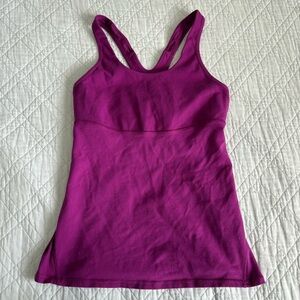 Lululemon Purple Tank Top with Built in Bra Women’s Size 6